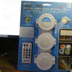 COPY - Color Changing Dimmable Wireless Swivel Puck Light